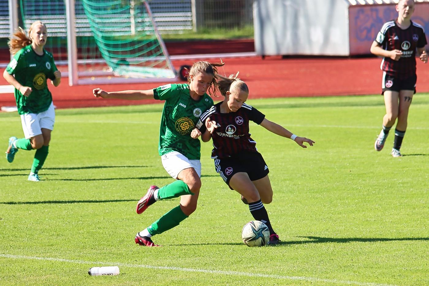 Read more about the article U17-Juniorinnen verlieren erstes Bundesligaspiel nur knapp in Nürnberg